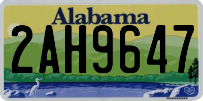 AL license plate 2AH9647