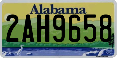 AL license plate 2AH9658