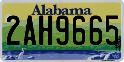 AL license plate 2AH9665