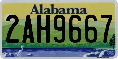 AL license plate 2AH9667