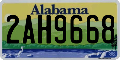 AL license plate 2AH9668