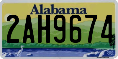 AL license plate 2AH9674