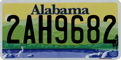 AL license plate 2AH9682