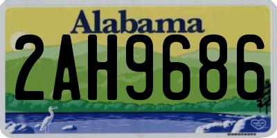 AL license plate 2AH9686