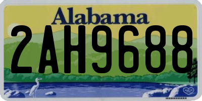 AL license plate 2AH9688