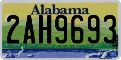 AL license plate 2AH9693