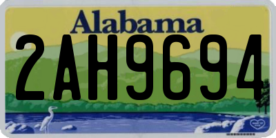 AL license plate 2AH9694