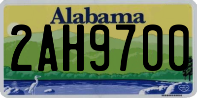 AL license plate 2AH9700