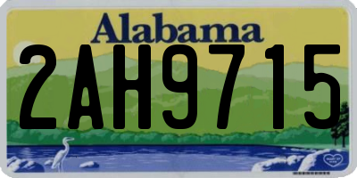 AL license plate 2AH9715