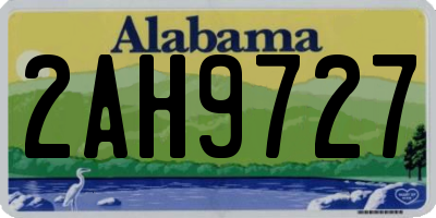 AL license plate 2AH9727