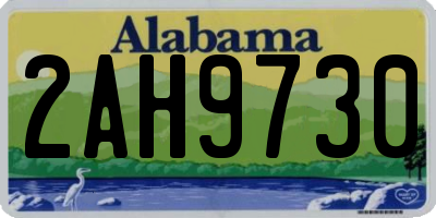 AL license plate 2AH9730