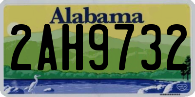 AL license plate 2AH9732