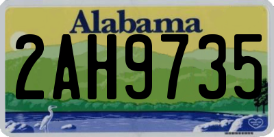 AL license plate 2AH9735