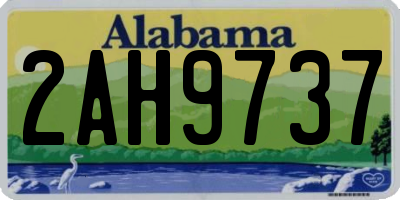 AL license plate 2AH9737