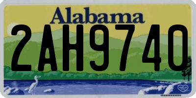 AL license plate 2AH9740