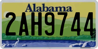 AL license plate 2AH9744