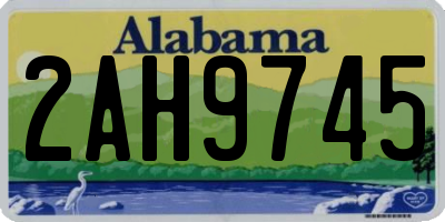 AL license plate 2AH9745