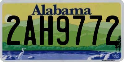 AL license plate 2AH9772