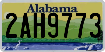 AL license plate 2AH9773