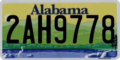 AL license plate 2AH9778