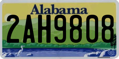 AL license plate 2AH9808