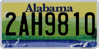 AL license plate 2AH9810
