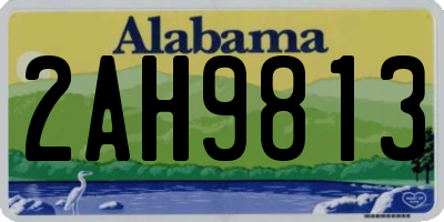 AL license plate 2AH9813