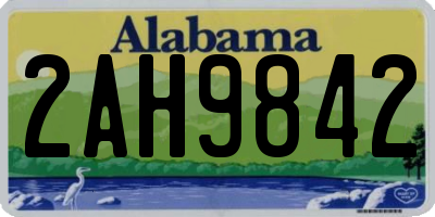 AL license plate 2AH9842