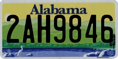 AL license plate 2AH9846