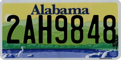 AL license plate 2AH9848
