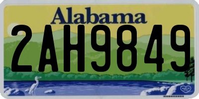 AL license plate 2AH9849