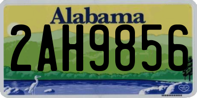 AL license plate 2AH9856