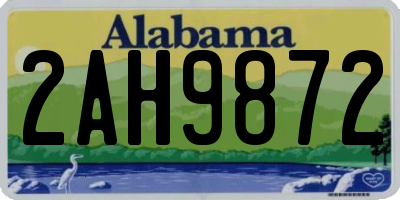 AL license plate 2AH9872