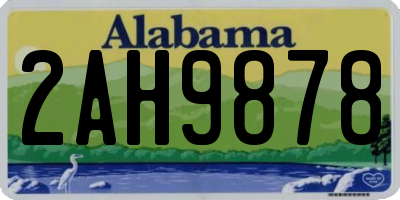 AL license plate 2AH9878