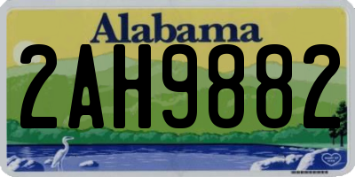 AL license plate 2AH9882
