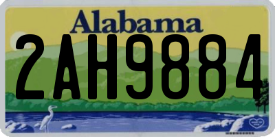 AL license plate 2AH9884