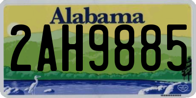 AL license plate 2AH9885