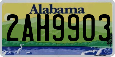 AL license plate 2AH9903