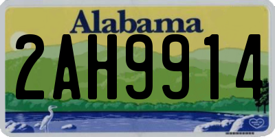 AL license plate 2AH9914