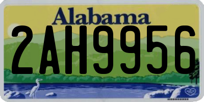 AL license plate 2AH9956