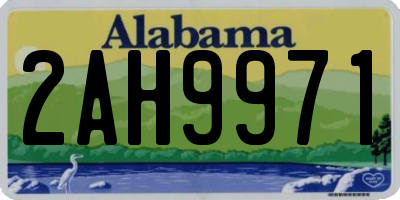 AL license plate 2AH9971