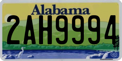 AL license plate 2AH9994
