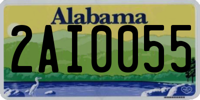 AL license plate 2AI0055