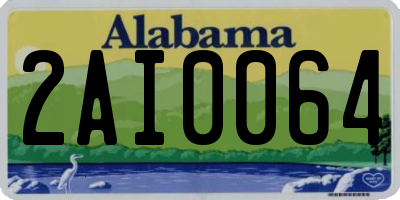 AL license plate 2AI0064