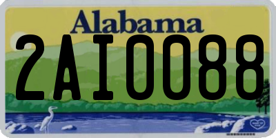 AL license plate 2AI0088