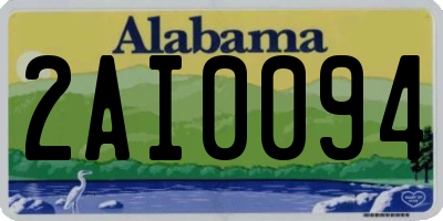 AL license plate 2AI0094