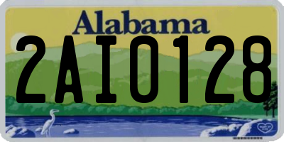 AL license plate 2AI0128