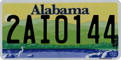 AL license plate 2AI0144