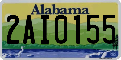 AL license plate 2AI0155
