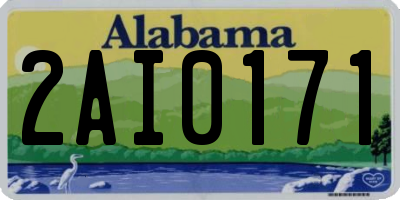 AL license plate 2AI0171